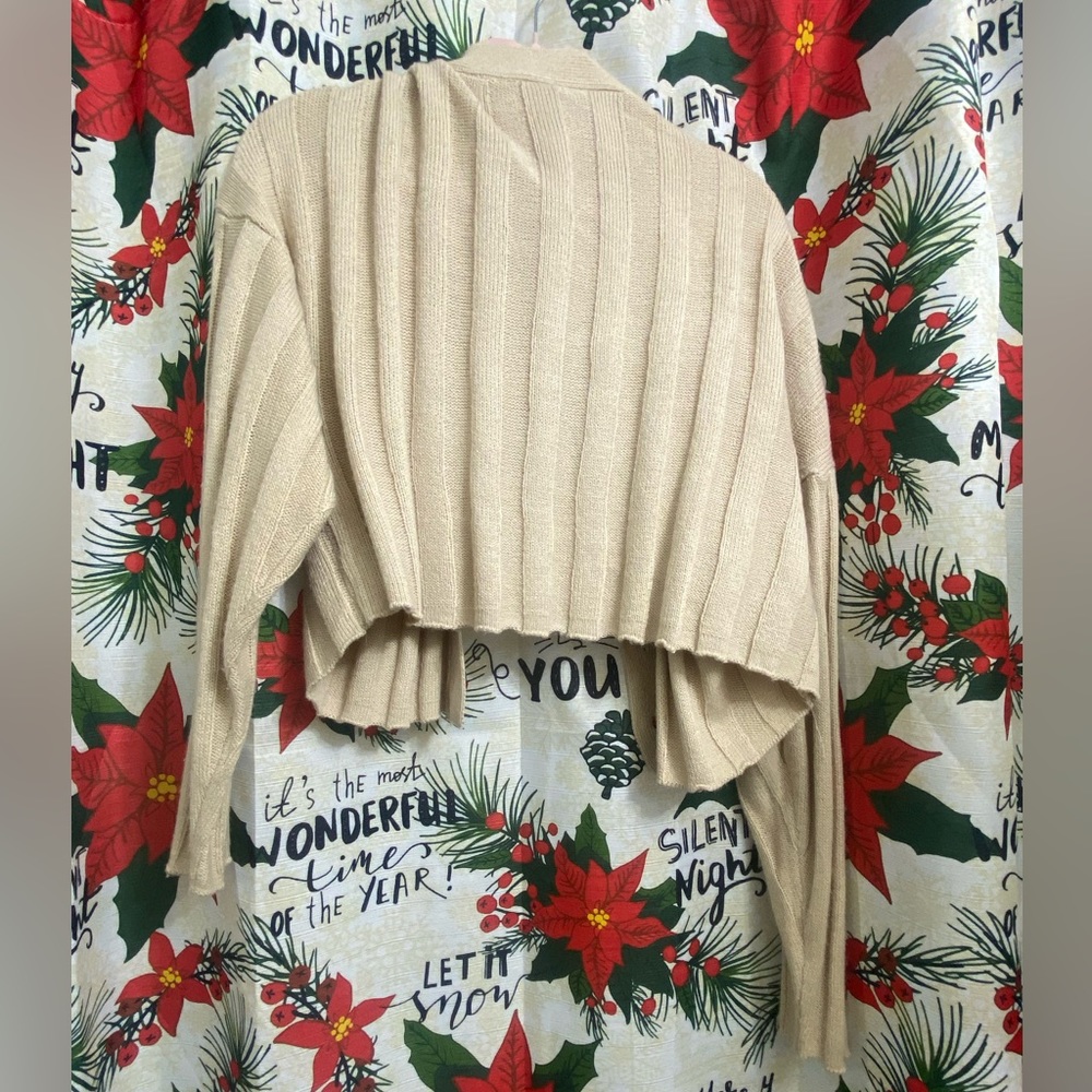 Creamy button up sweater
